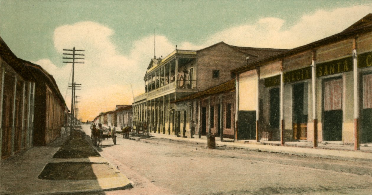 Guantanamo - ulica Calixto Garcia, 1907. autorstwa Unbekannt