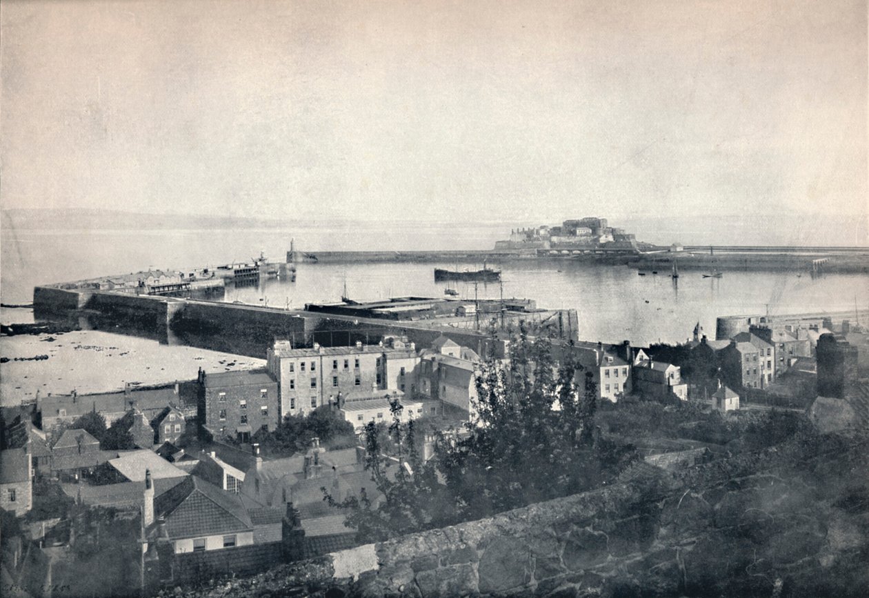 Guernsey - St. Peter-Port i Castle Cornet, 1895 autorstwa Unbekannt