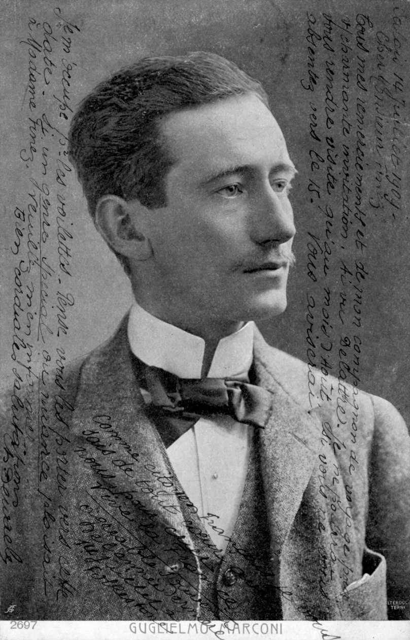 Guglielmo Marconi, włoski fizyk i wynalazca, ok. 1909 r autorstwa Unbekannt