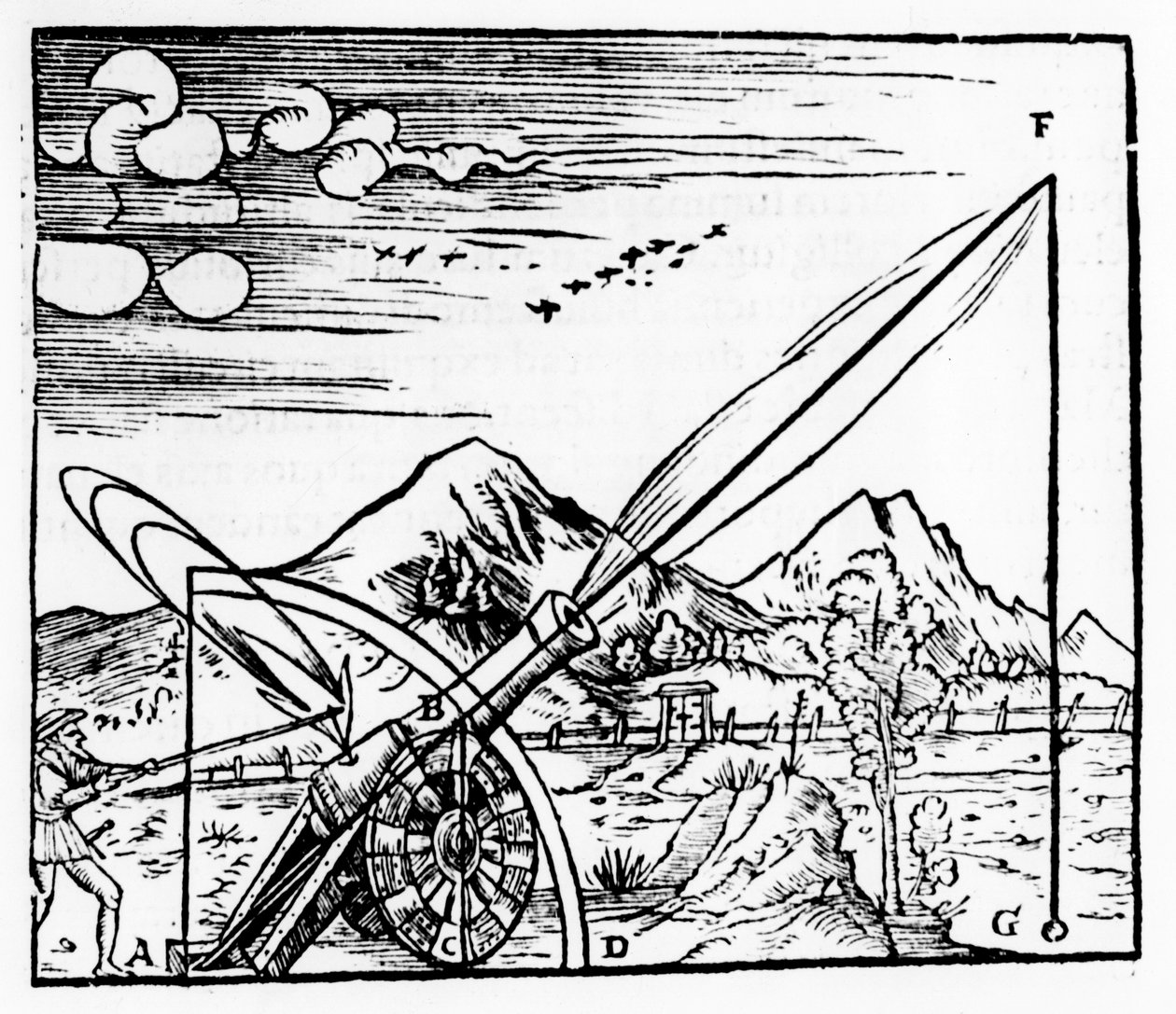 Strzelec strzelający z armaty, 1561 autorstwa Unbekannt