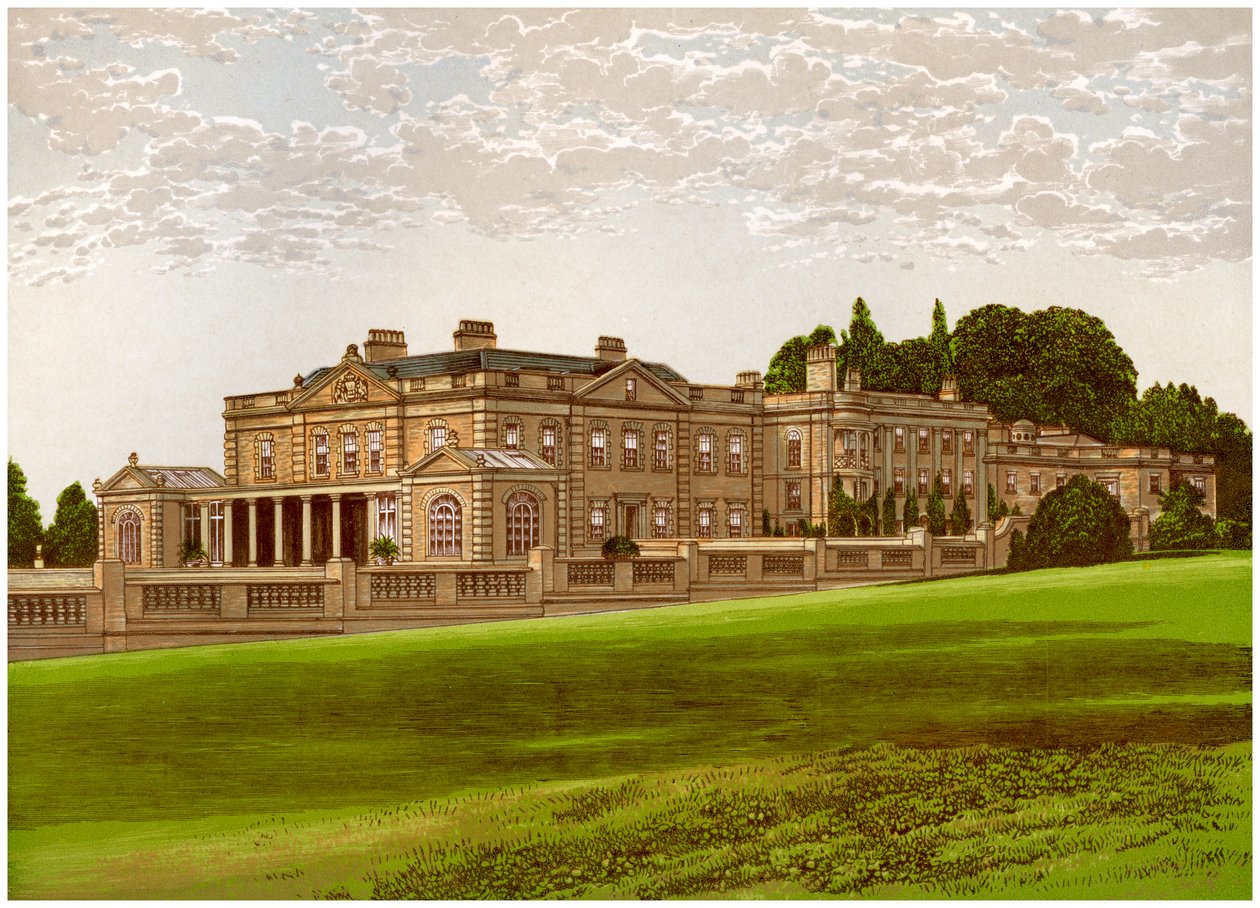 Gunton Park, Norfolk, dom Lorda Suffielda, ok. 1880 r. autorstwa Unbekannt