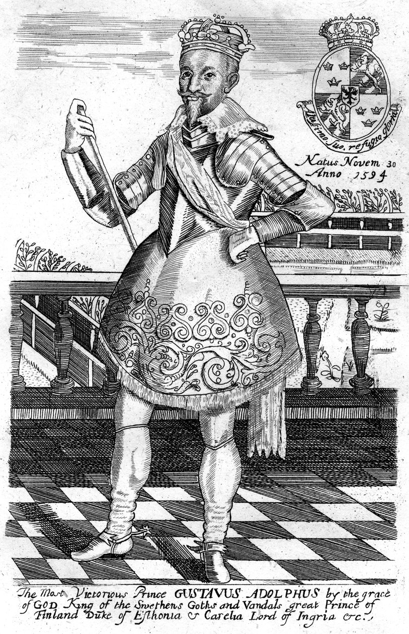 Gustavus Adolphus, król Szwecji autorstwa Unbekannt
