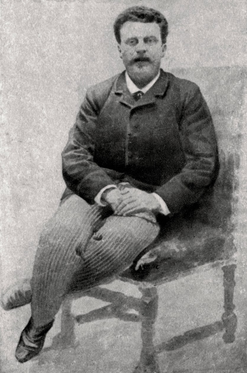 Guy de Maupassant, francuski pisarz, 1890 autorstwa Unbekannt