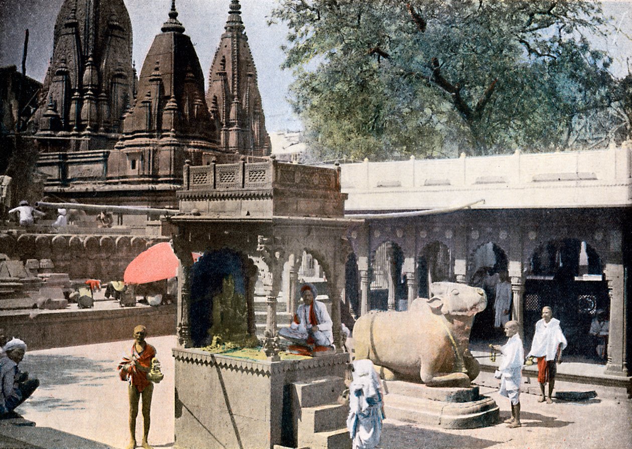 Studnia wiedzy Gyan Bapi, Varanasi, Indie, ok. 1890 r. autorstwa Unbekannt