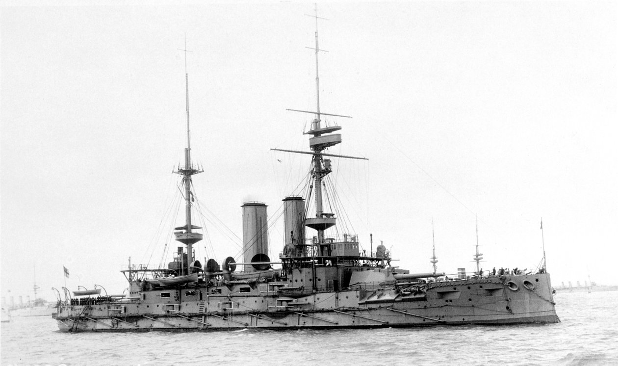 HMS Bulwark, brytyjski pancernik, c1899-1914 autorstwa Unbekannt
