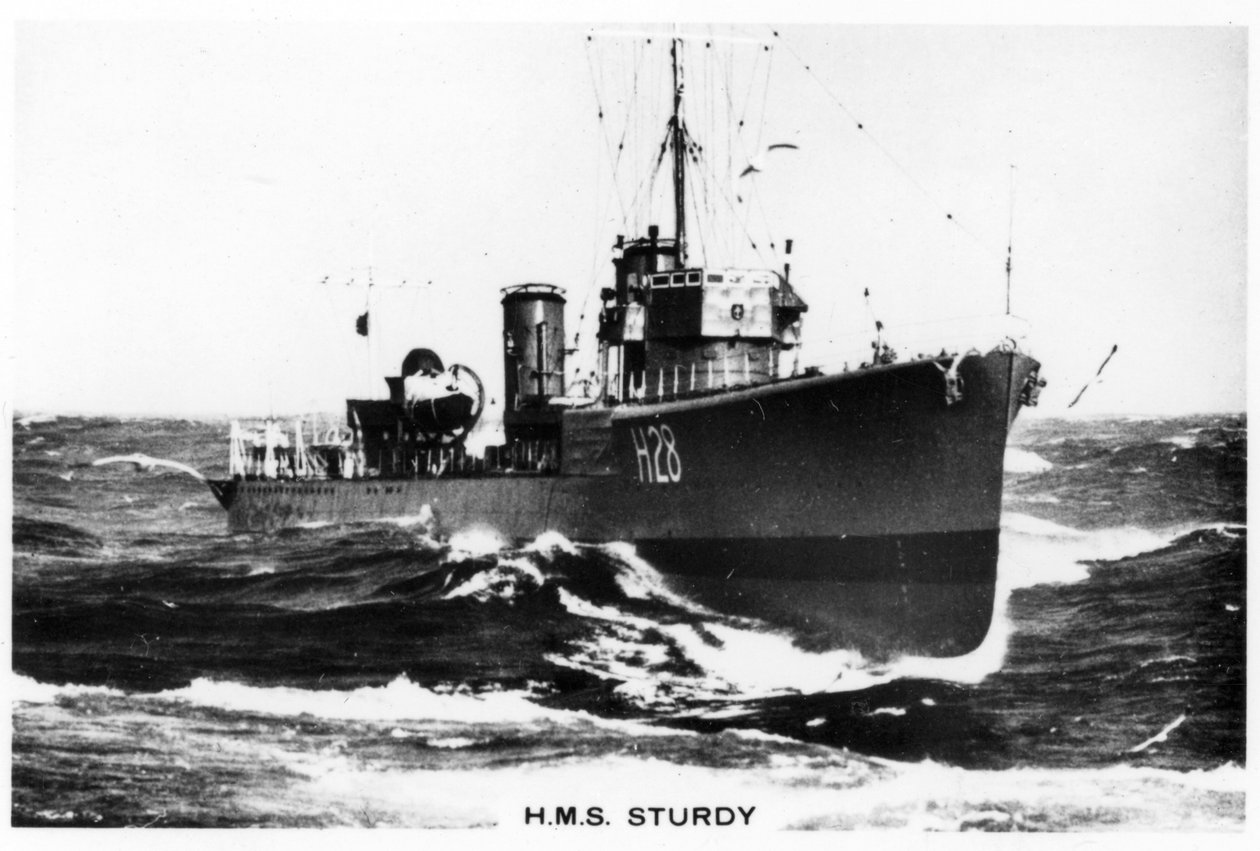 HMS Sturdy, niszczyciel klasy S, 1937 autorstwa Unbekannt