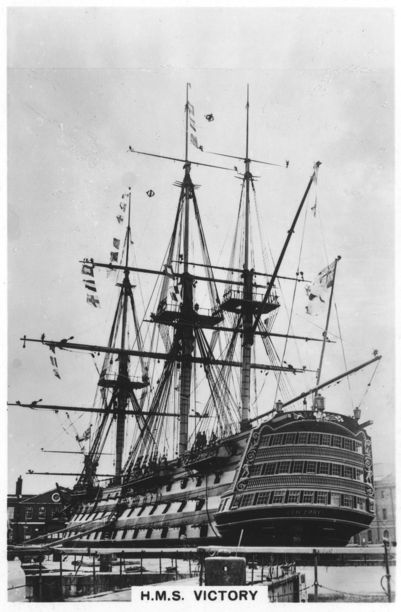 HMS Victory, Portsmouth, Hampshire, 1936 autorstwa Unbekannt
