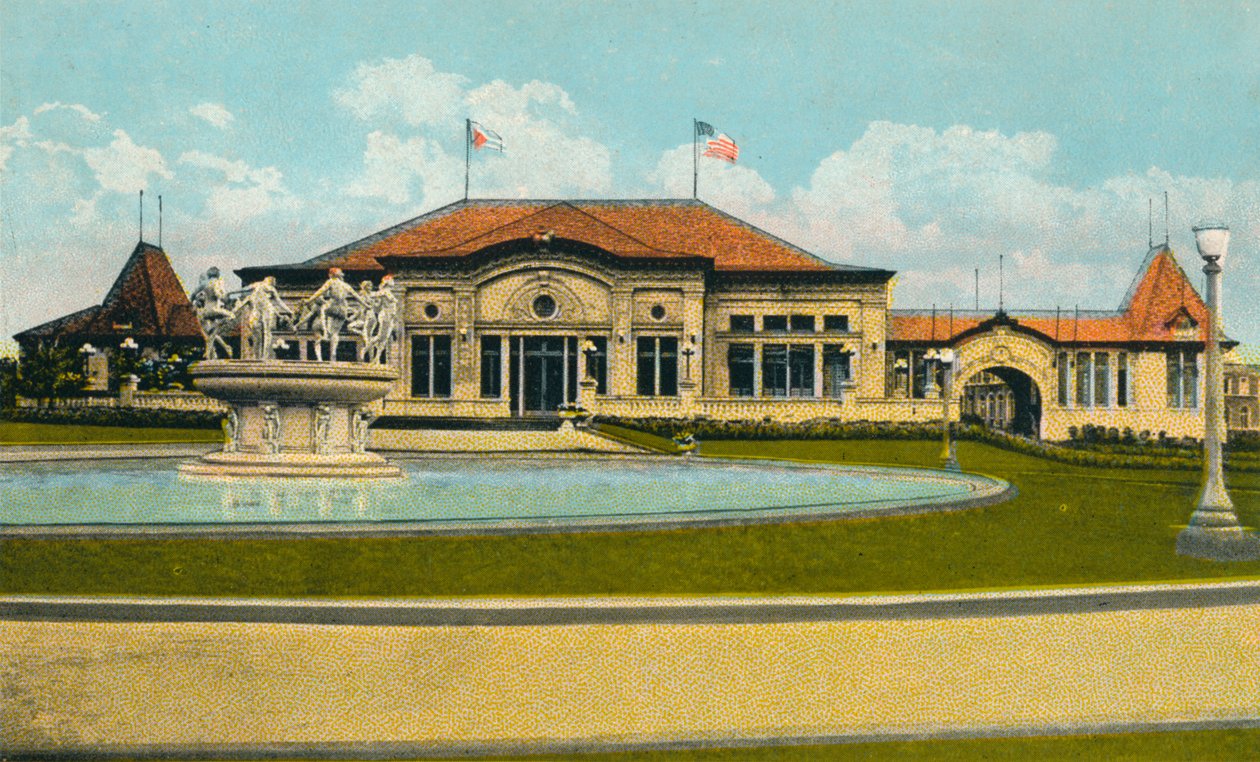 Hawana: Kasyno na plaży. Kasyno Narodowe w Marianao, c1910 autorstwa Unbekannt