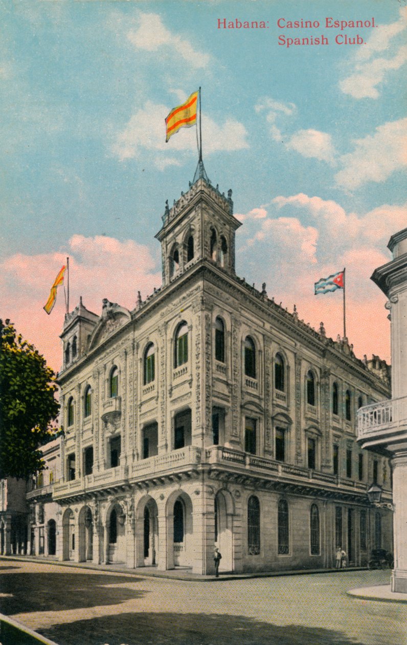 Habana: Kasyno Espanol. Klub hiszpański, c1910 autorstwa Unbekannt