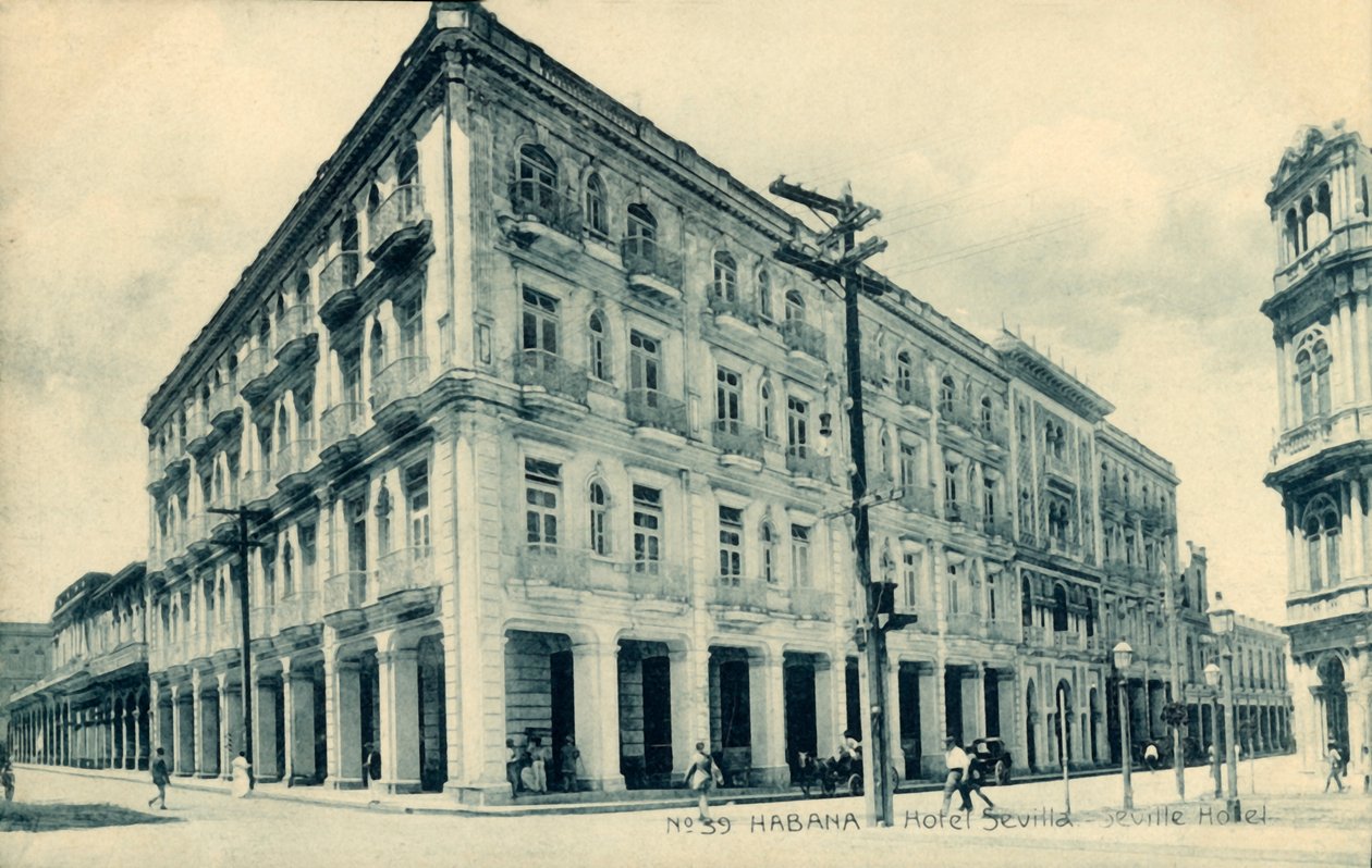 Hawana. Hotel Sewilla. Hotel Sewilla, ok. 1910. autorstwa Unbekannt