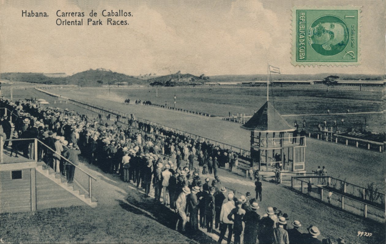 Habana. Wyścigi w parku orientalnym, c1910 autorstwa Unbekannt