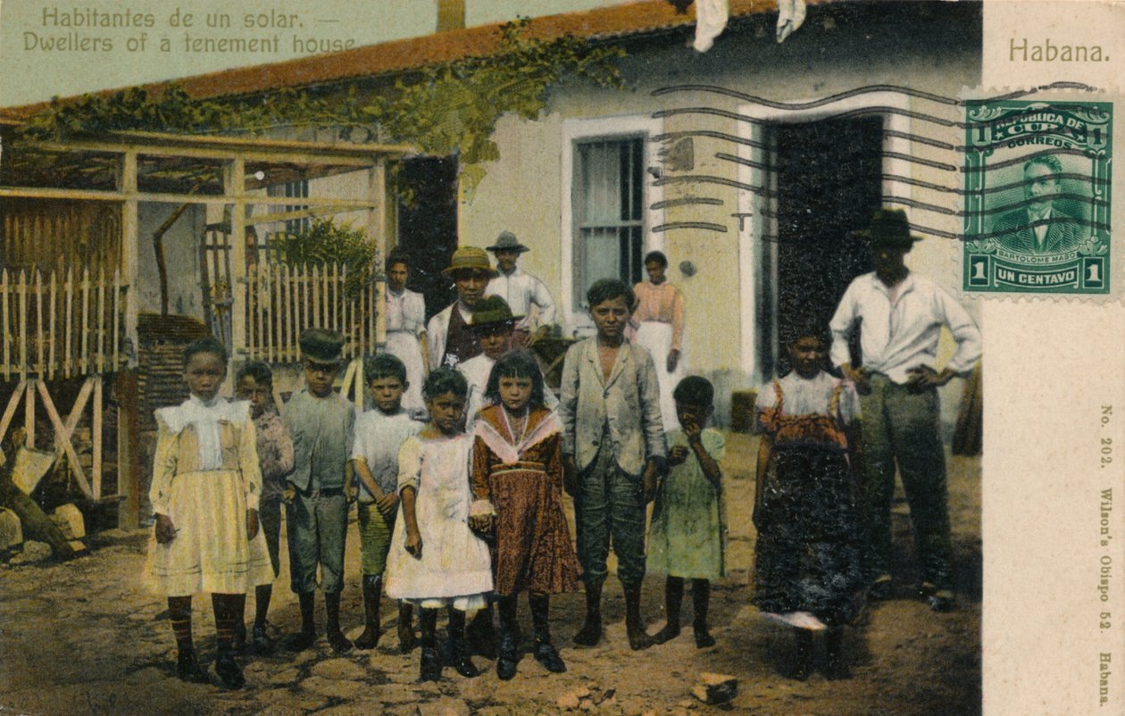 Habitantes de un solar. Mieszkańcy kamienicy, ok. 1913 r. autorstwa Unbekannt