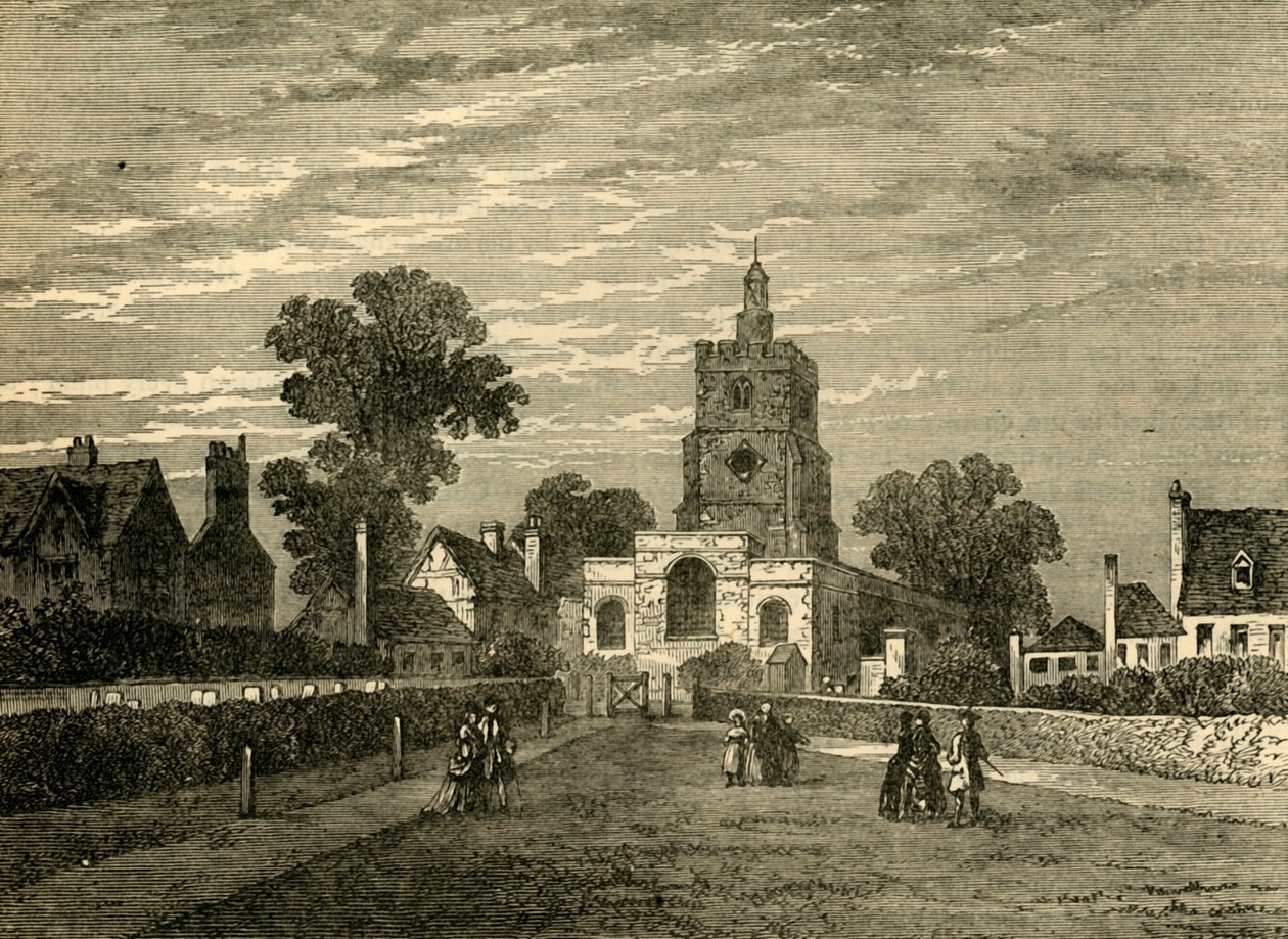 Kościół Hackney, ok. 1876 r. autorstwa Unbekannt