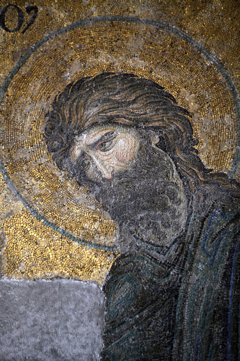 Mozaika Hagia Sophia Deesis - Jan Chrzciciel Stambuł Turcja autorstwa Unbekannt