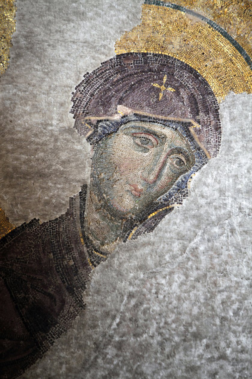 Mozaika Hagia Sophia Deesis - Dziewica Maryja Stambuł Turcja autorstwa Unbekannt