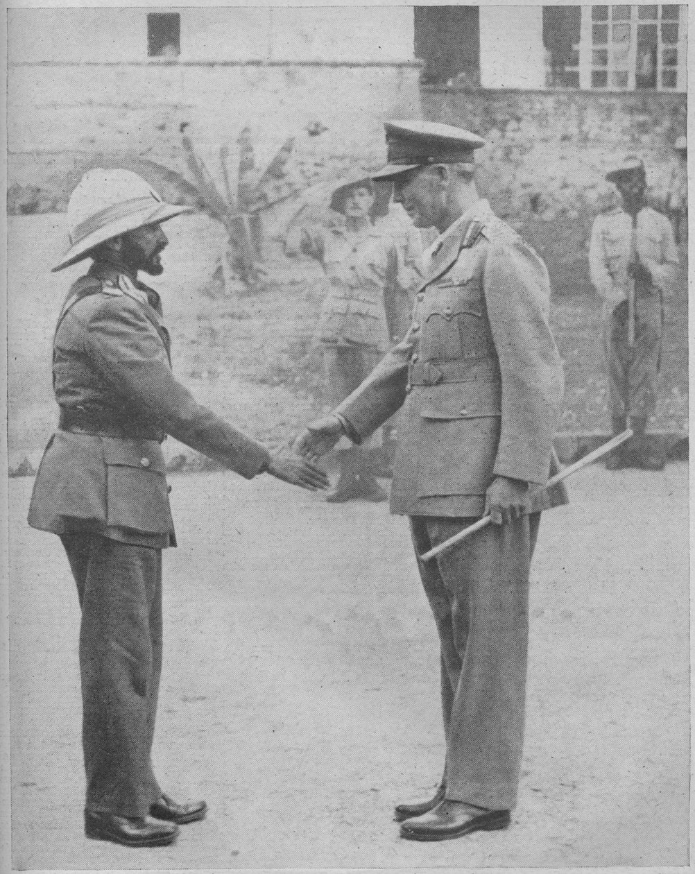 Haile Selassie i generał Cunningham, 1941 autorstwa Unbekannt