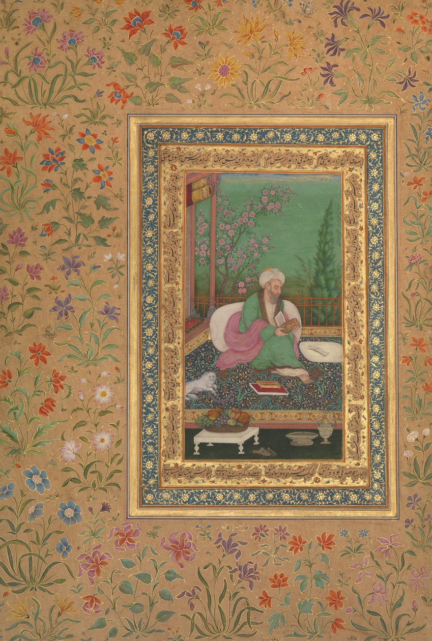 Haji Husain Bukhari, Folio z albumu Shah Jahan, odbyt: początek XIX wieku. autorstwa Unbekannt