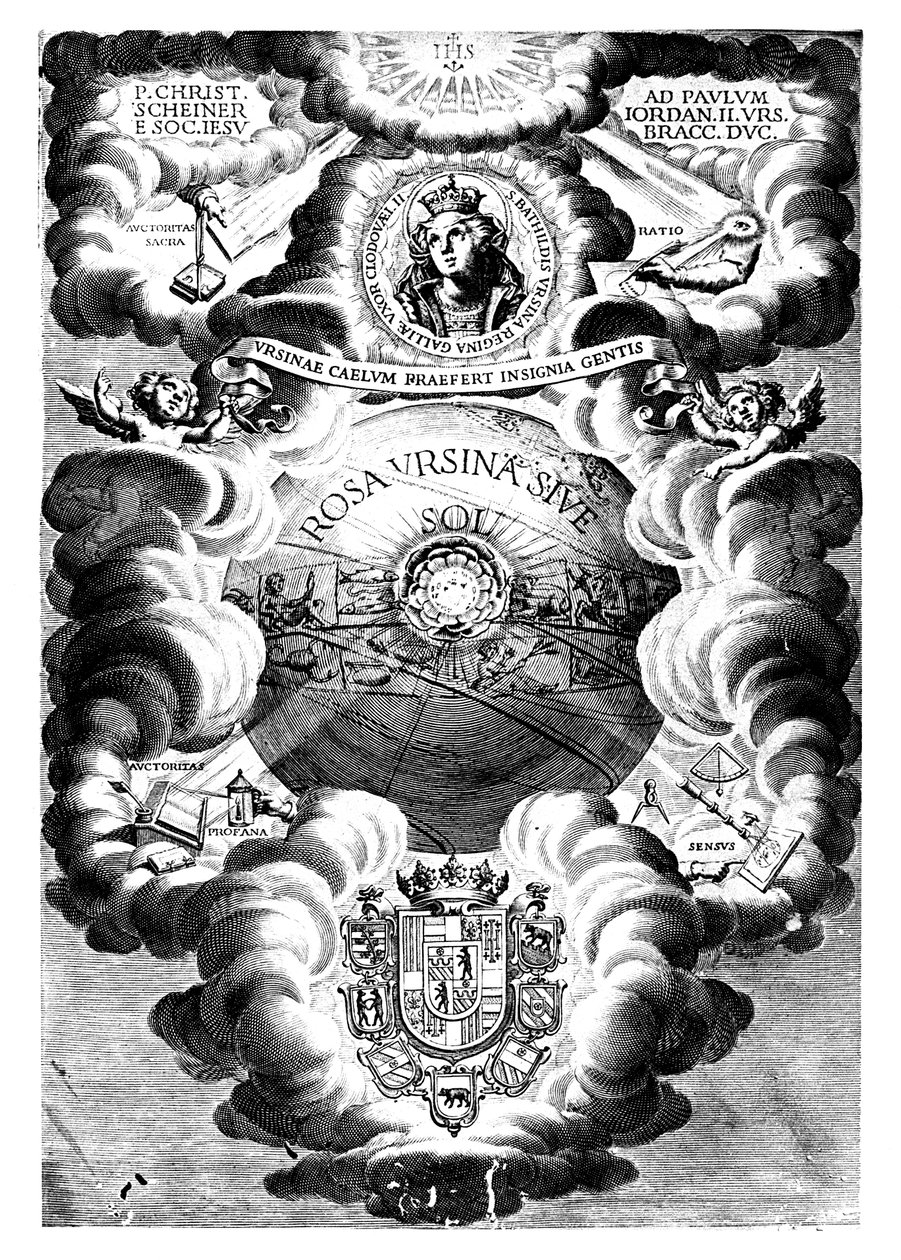 Półtytuł Rosy Ursina, Christopher Scheiner, 1630 autorstwa Unbekannt