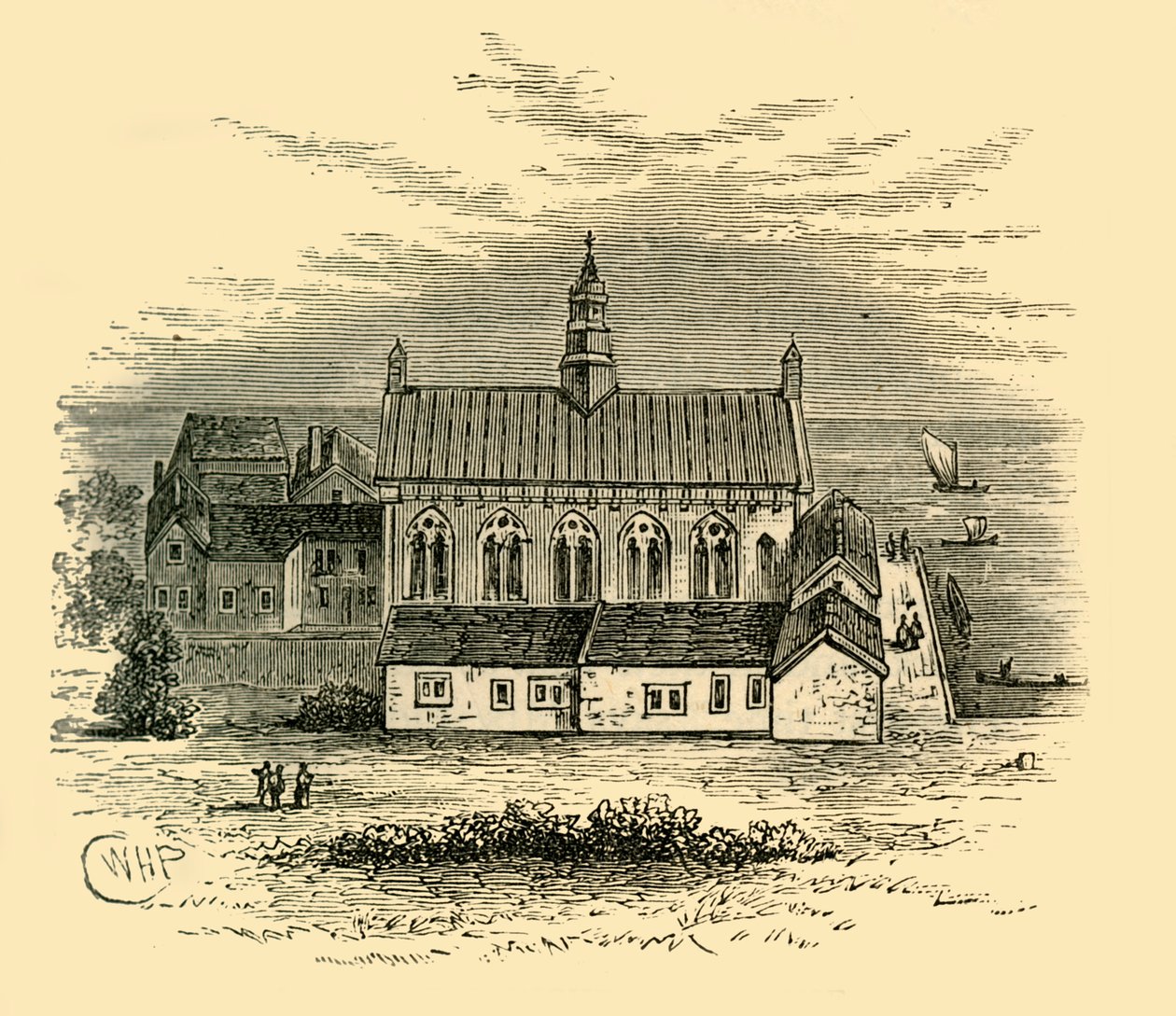 Hall domu Winchester, c1878. autorstwa Unbekannt