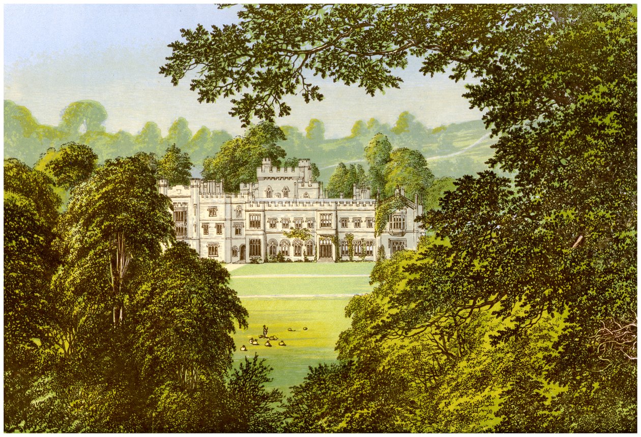 Hampton Court, Herefordshire, dom rodziny Arkwrightów, ok. 1880 r. autorstwa Unbekannt