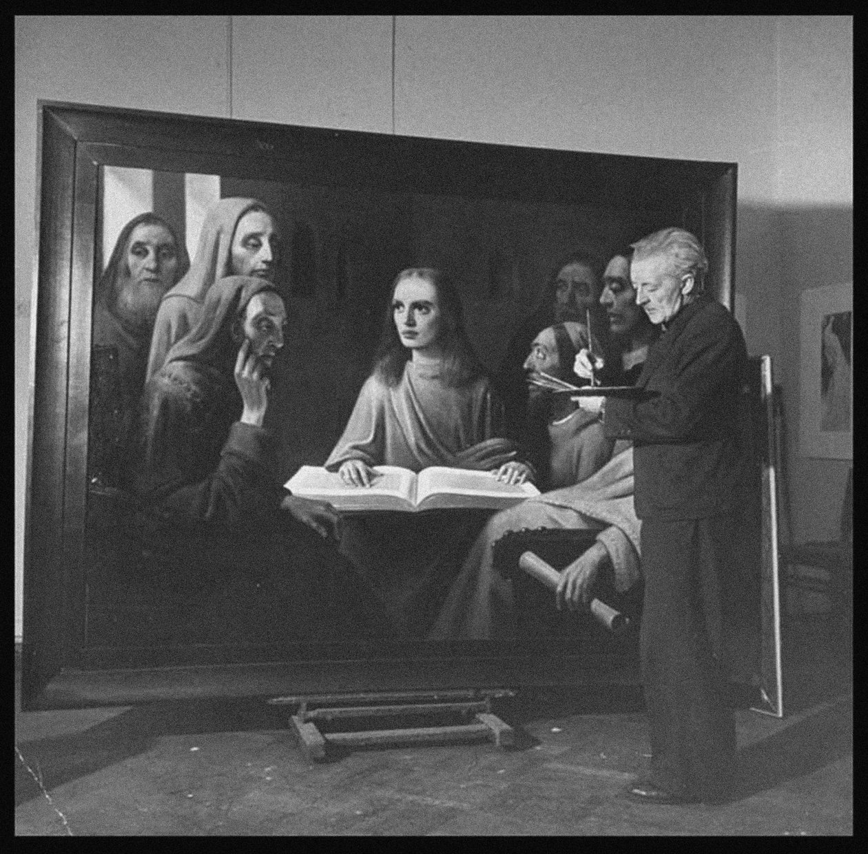 Han van Meegeren malujący Jezusa wśród lekarzy, 1945 autorstwa Unbekannt