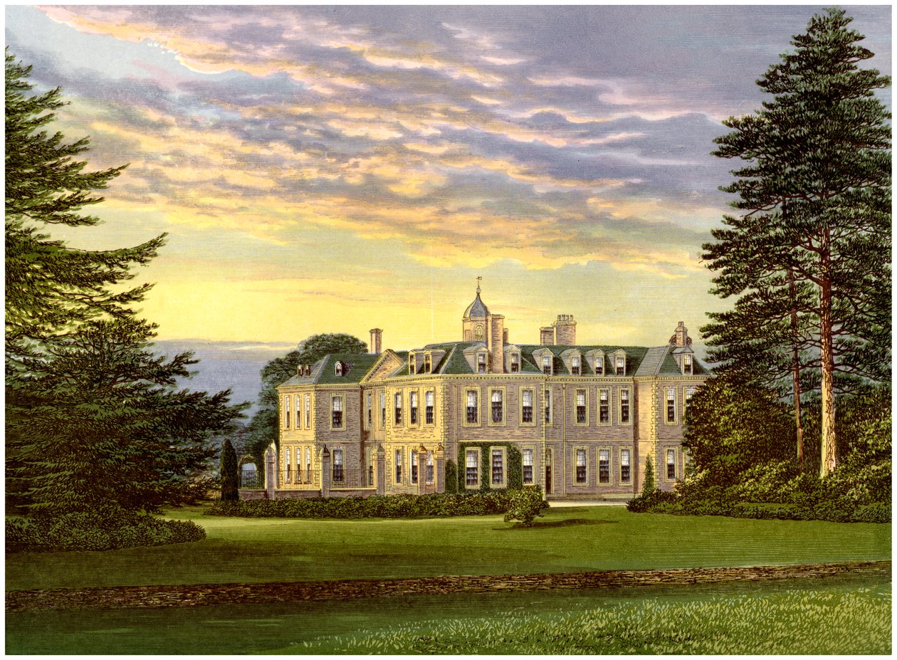 Hanbury Hall, Worcestershire, dom rodziny Vernonów, ok. 1880 r. autorstwa Unbekannt