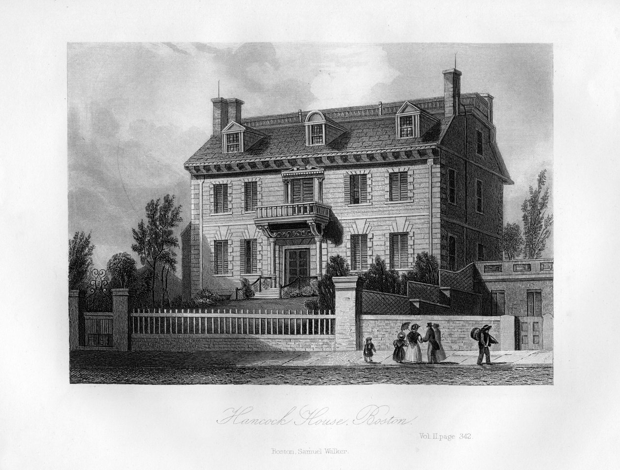 Hancock House, Boston, Massachusetts, 1855 autorstwa Unbekannt