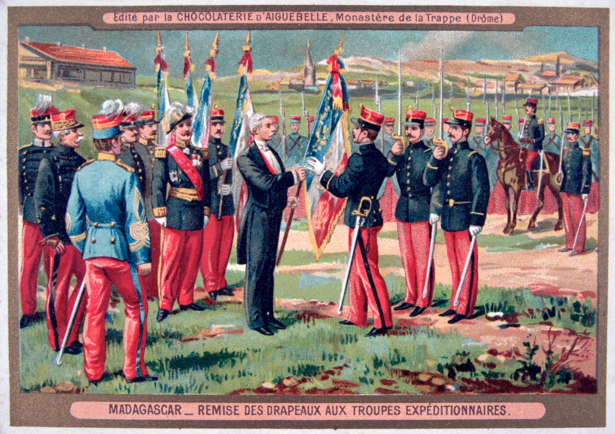 Przekazanie flagi oddziałom ekspedycyjnym, Madagaskar, 1883-1896 autorstwa Unbekannt