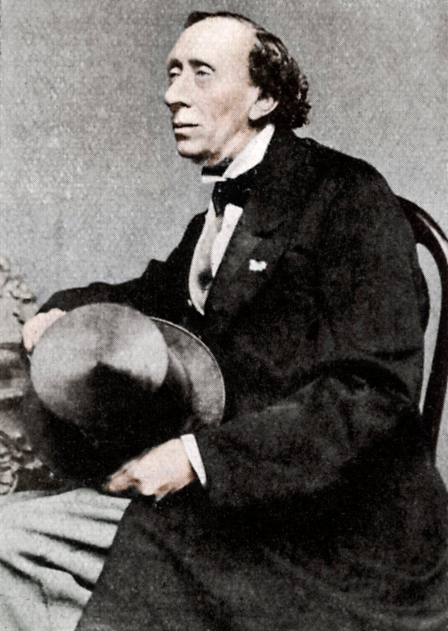 Hans Christian Andersen, duński pisarz i poeta, połowa XIX wieku autorstwa Unbekannt