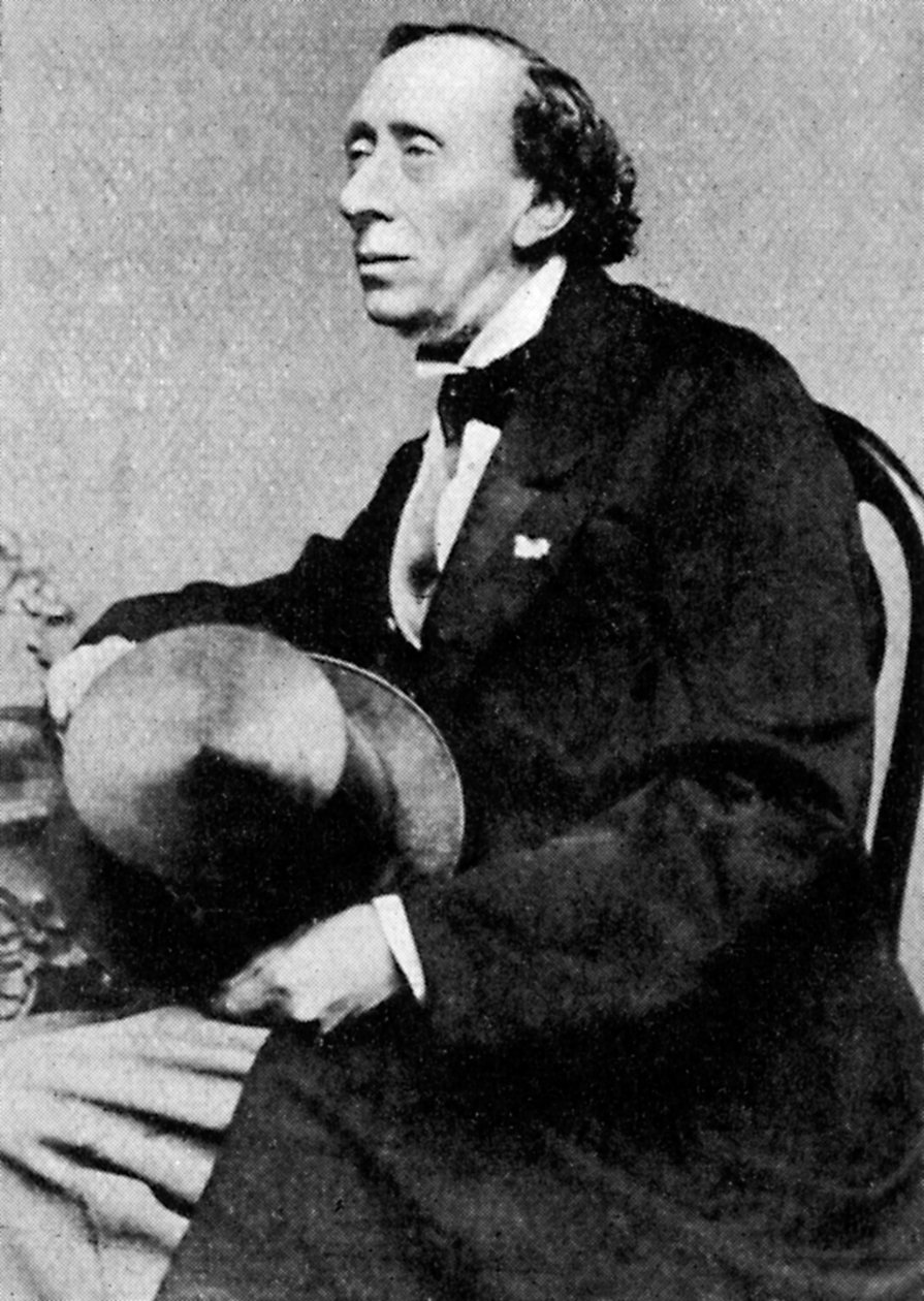 Hans Christian Andersen, duński pisarz i poeta, połowa XIX wieku autorstwa Unbekannt