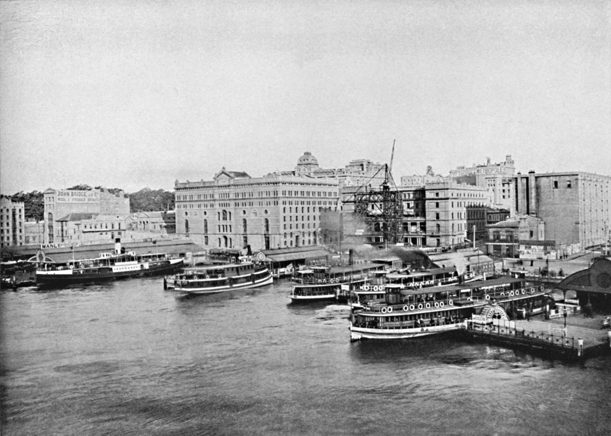 Prom portowy na Circular Quay, ok. 1900. autorstwa Unbekannt