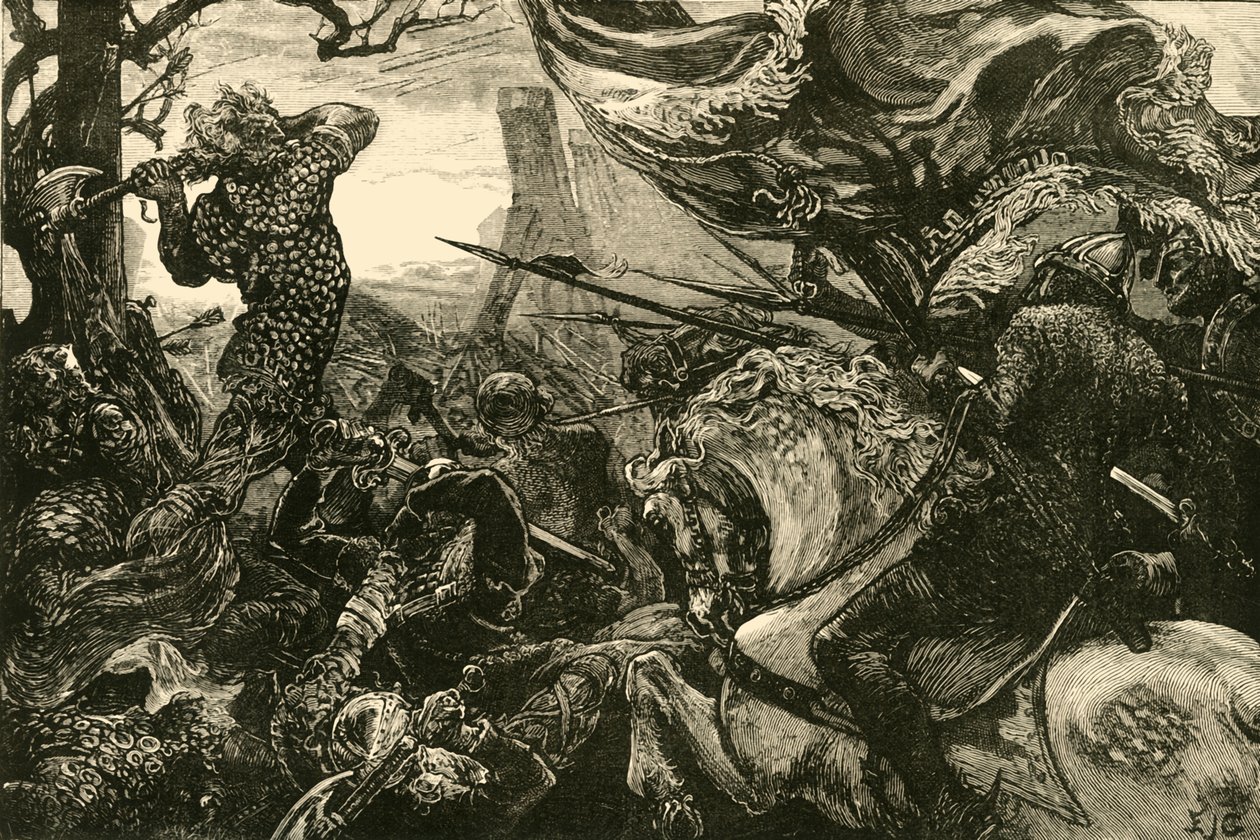 Harold w bitwie pod Hastings, 1066, 1890. autorstwa Unbekannt