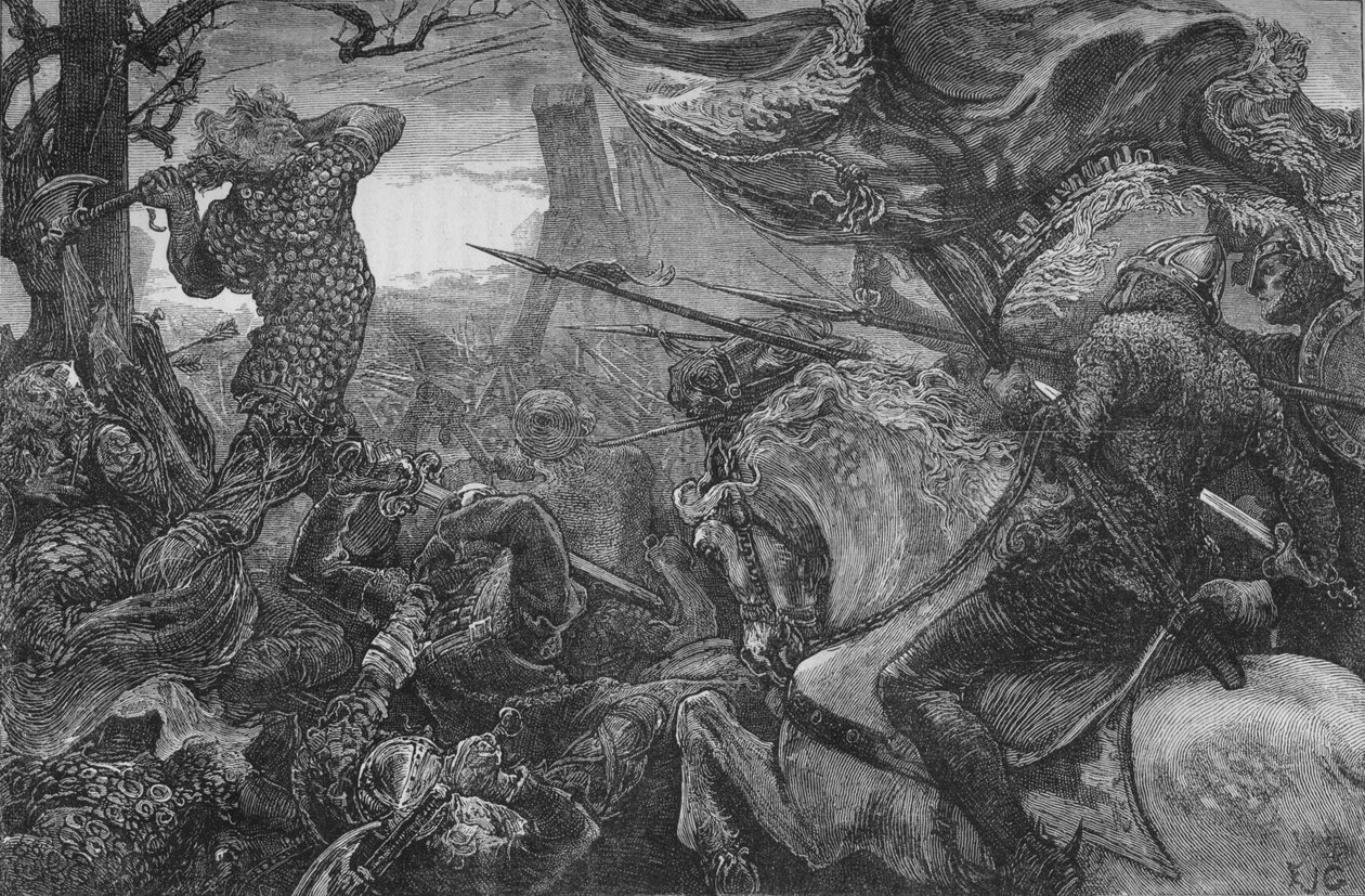 Harold w bitwie pod Hastings, 1066, c1880 autorstwa Unbekannt
