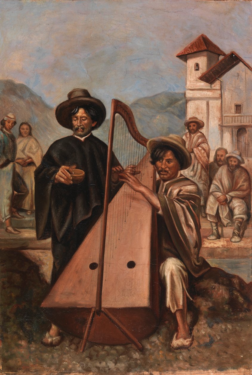 Harfiarz, ca. 1890-1892. autorstwa Unbekannt
