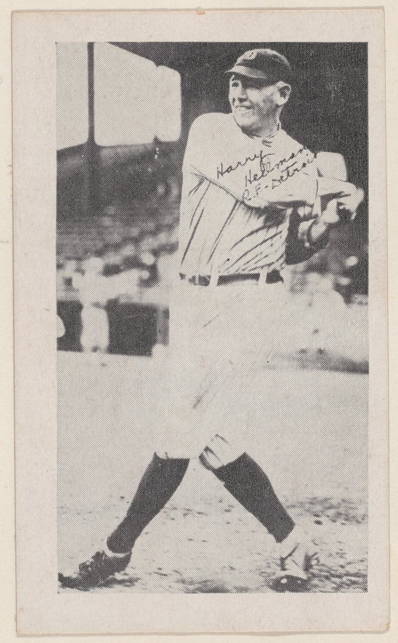 Harry Heilmann, R.F, Detroit, z kart baseballowych W575-2, ca. 1921-22. autorstwa Unbekannt