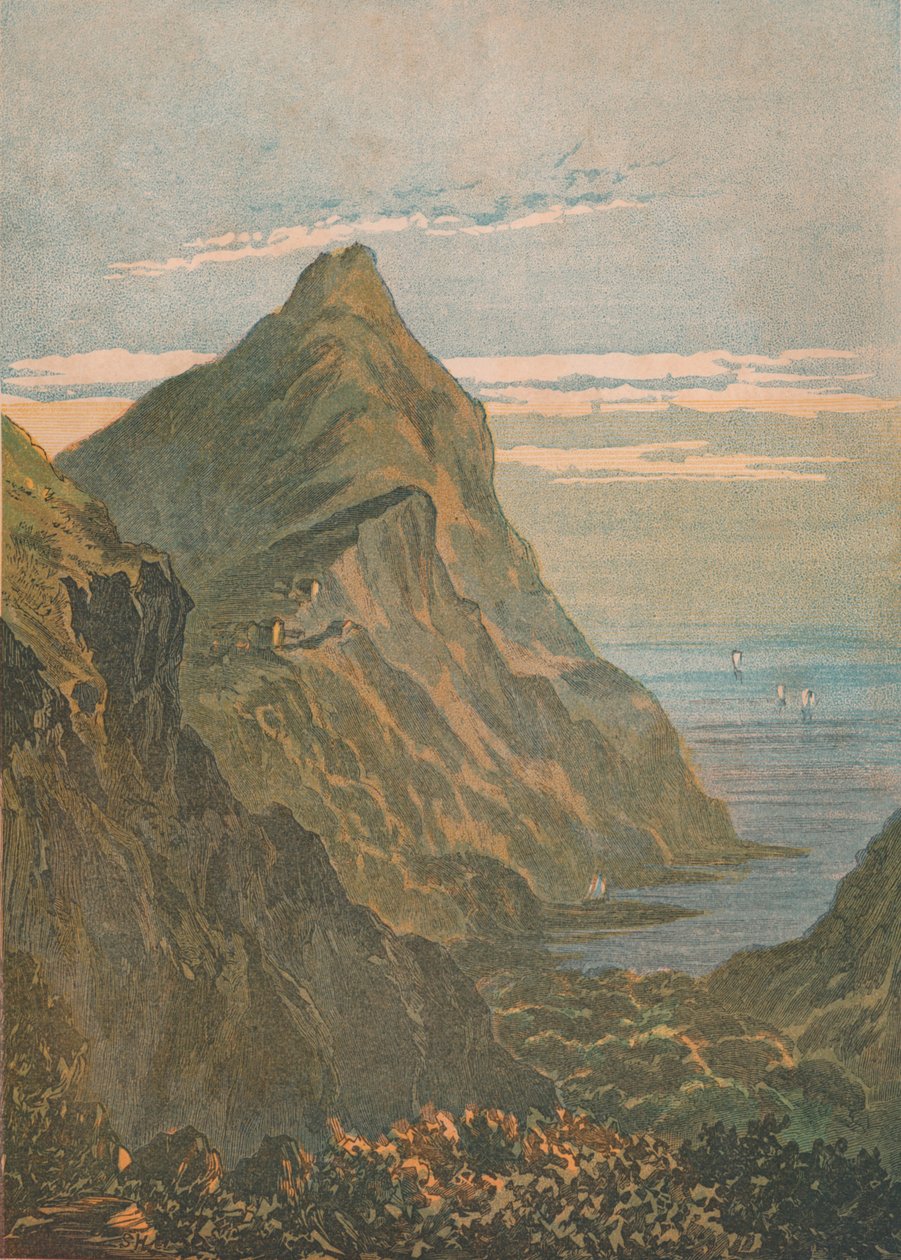 Punkt Hartlanda. W pobliżu Clovelly, North Devon, 1864. autorstwa Unbekannt