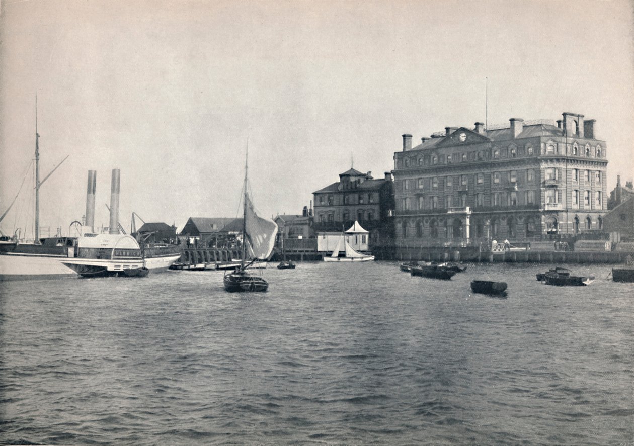 Harwich - The Quay i Great Eastern Hotel, 1895 autorstwa Unbekannt