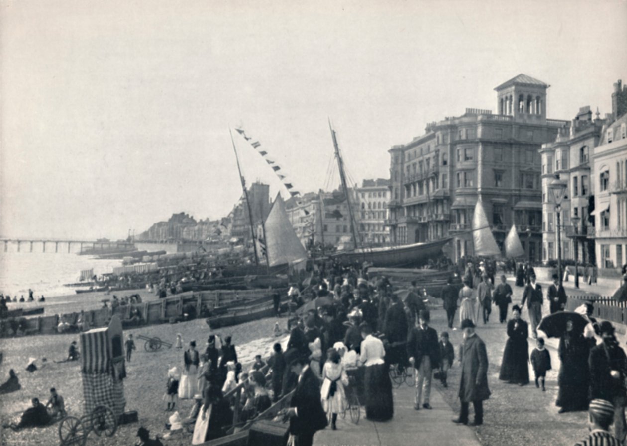 Hastings - Front, Pokazuje Molo, 1895 autorstwa Unbekannt