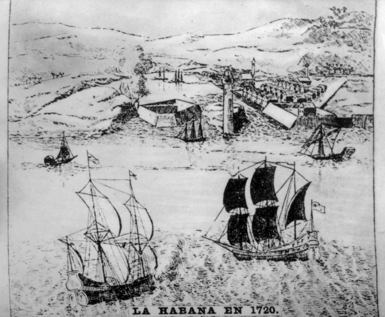 Hawana w latach 1720, 1910 autorstwa Unbekannt