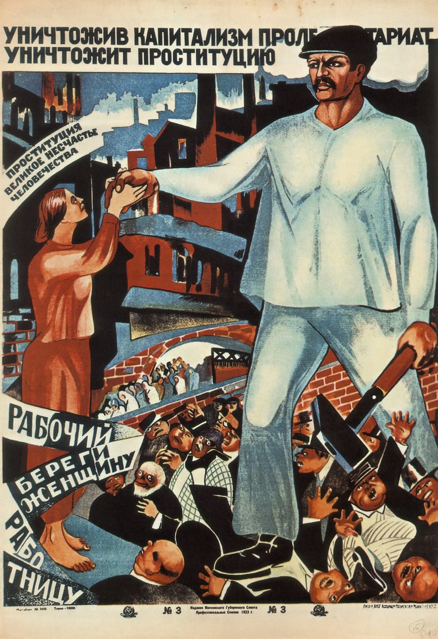Po zniszczeniu kapitalizmu proletariat zniesie prostytucję!, 1923 autorstwa Unbekannt