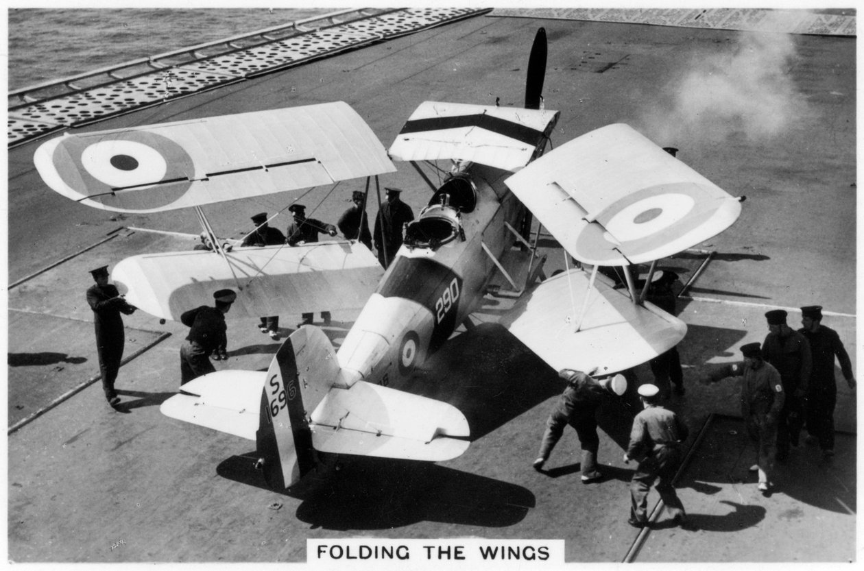 Hawker Osprey na pokładzie lotniskowca HMS Eagle, 1937 autorstwa Unbekannt