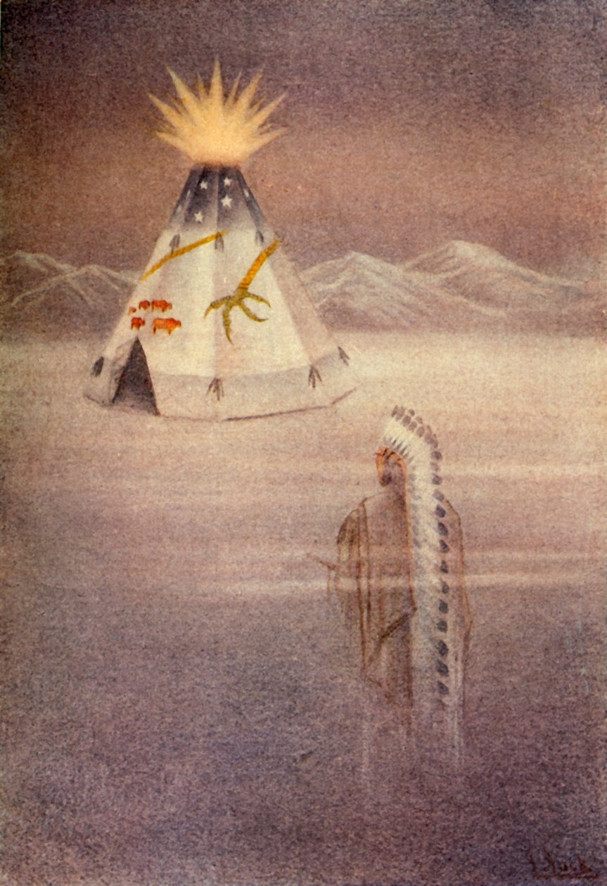 „Opisał wspaniałe tipi”, 1914. autorstwa Unbekannt