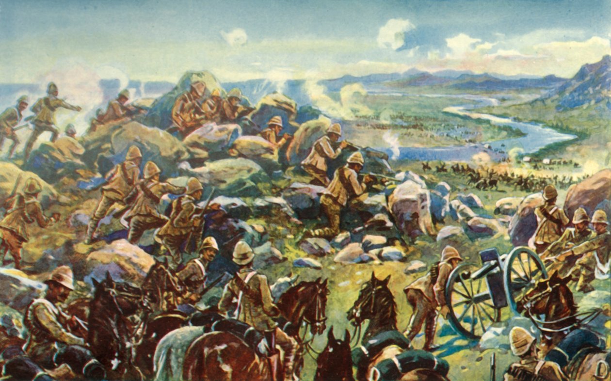 Kierując się poza Cronje – francuski generał blokujący drogę w Koodoosrand Drift, 1901. autorstwa Unbekannt