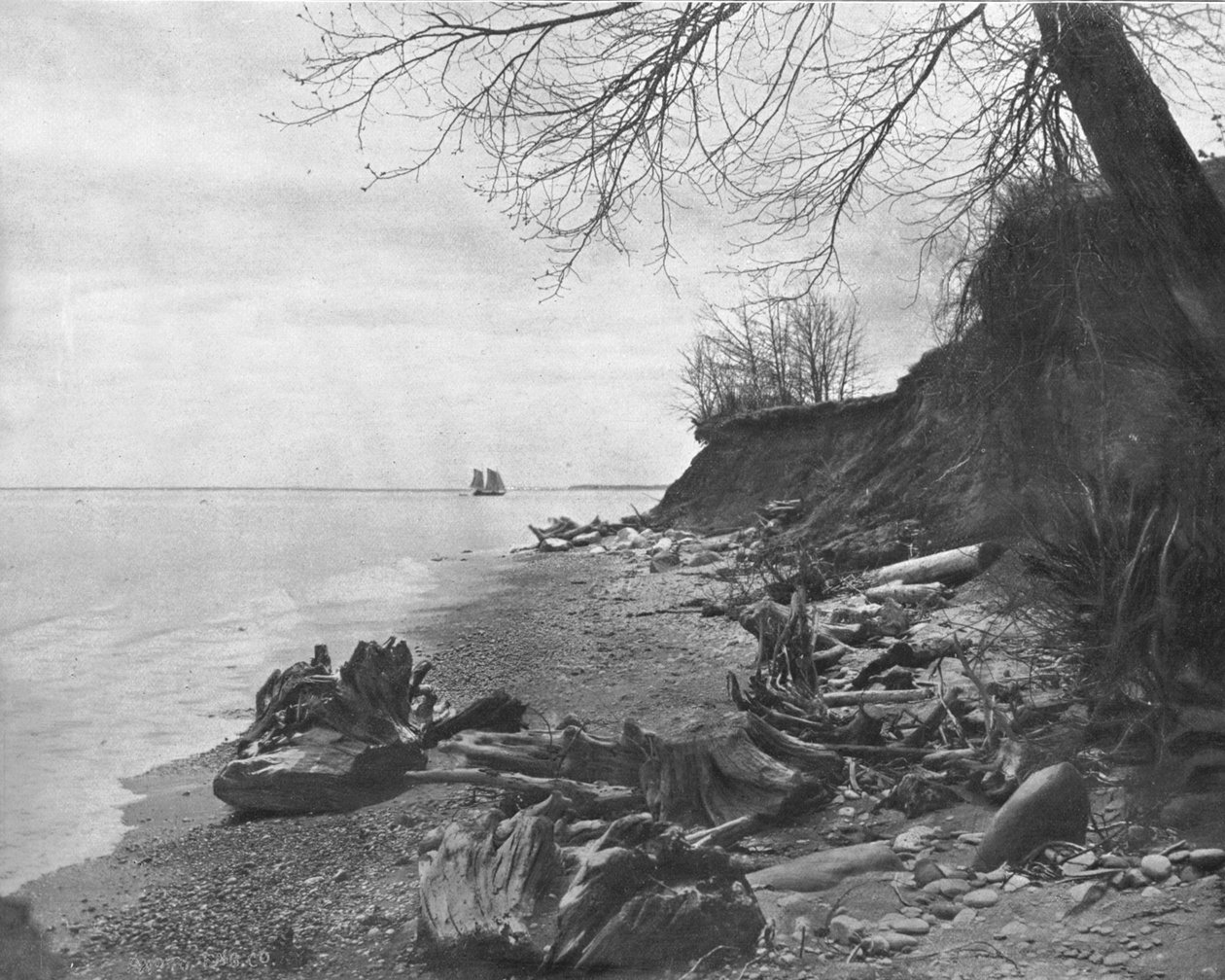 Kierując się w stronę brzegu, jezioro Michigan, USA, ok. 1900. autorstwa Unbekannt