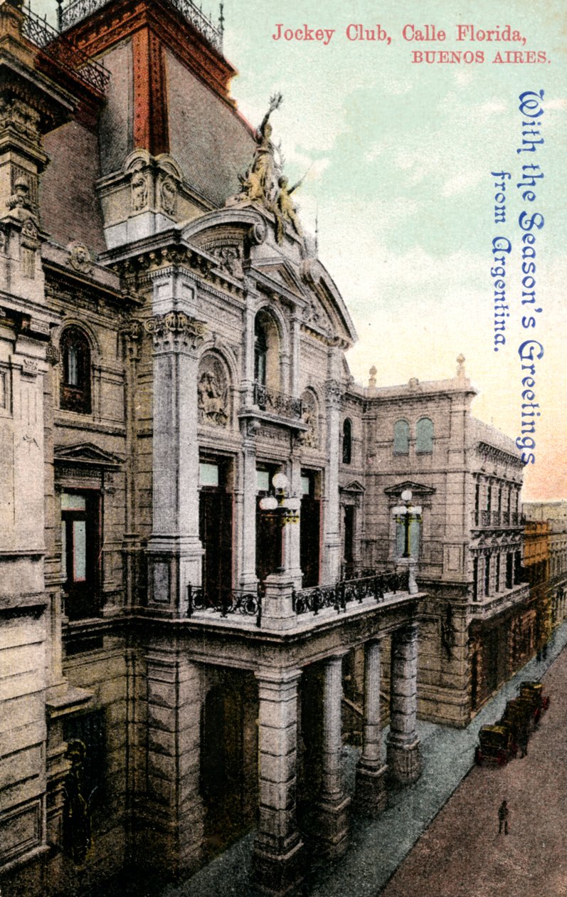 Siedziba Jockey Club, Calle Florida, Buenos Aires, Argentyna, początek XX wieku autorstwa Unbekannt