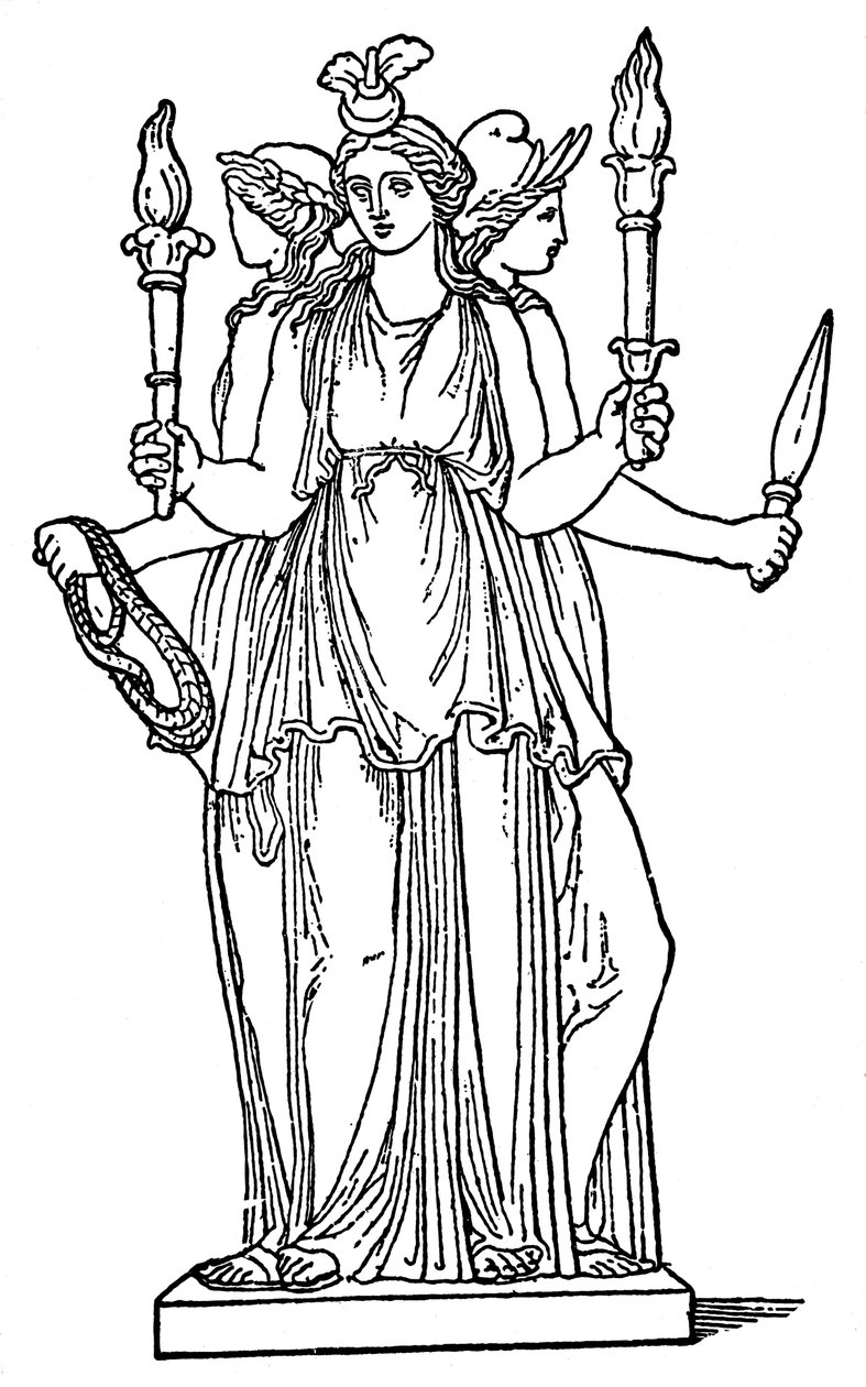 Hekate, magia bogini, duchy i czary autorstwa Unbekannt
