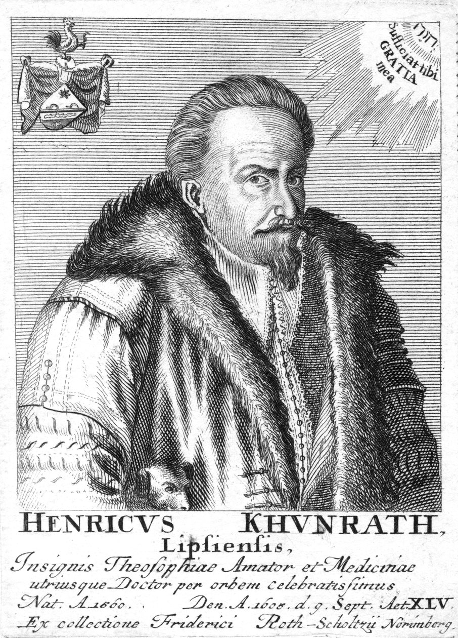 Heinrich Khunrath, niemiecki chemik i alchemik, 1725 autorstwa Unbekannt