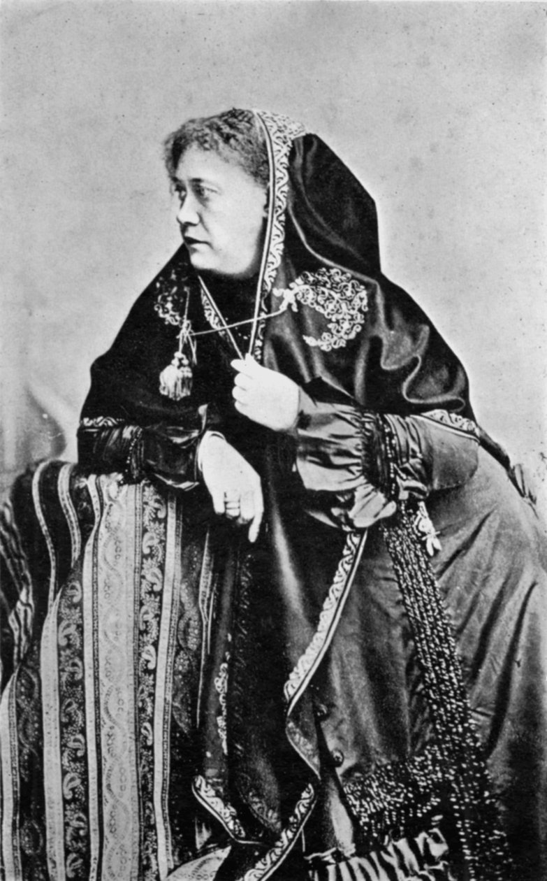 Helena Petrovna Blavatsky, urodzona w Rosji amerykańska teozofka, 1875 autorstwa Unbekannt