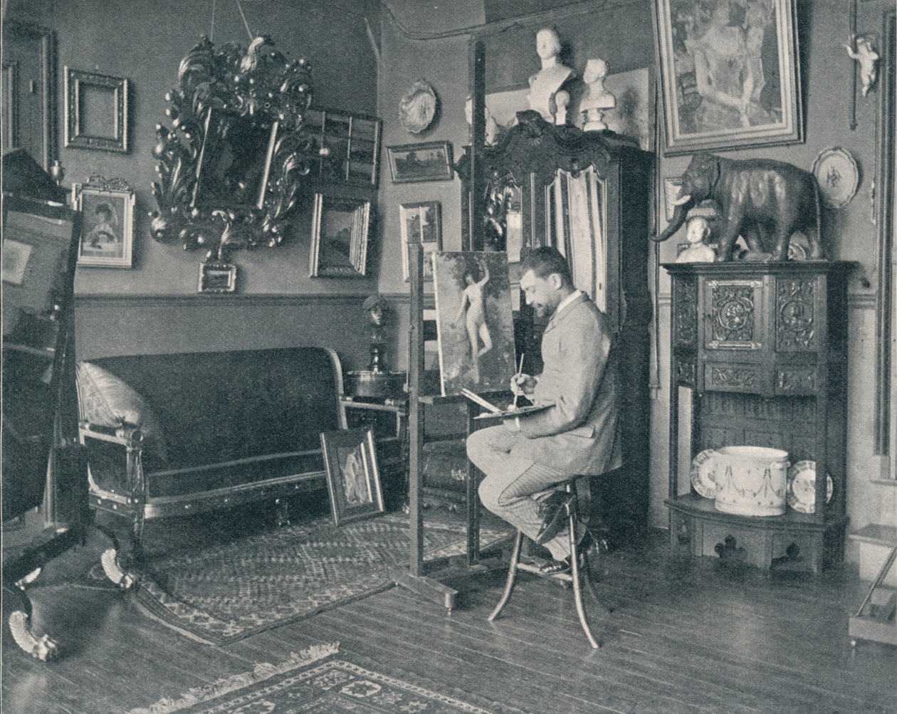 Henri Gervex w swojej pracowni, ok. 1897 autorstwa Unbekannt