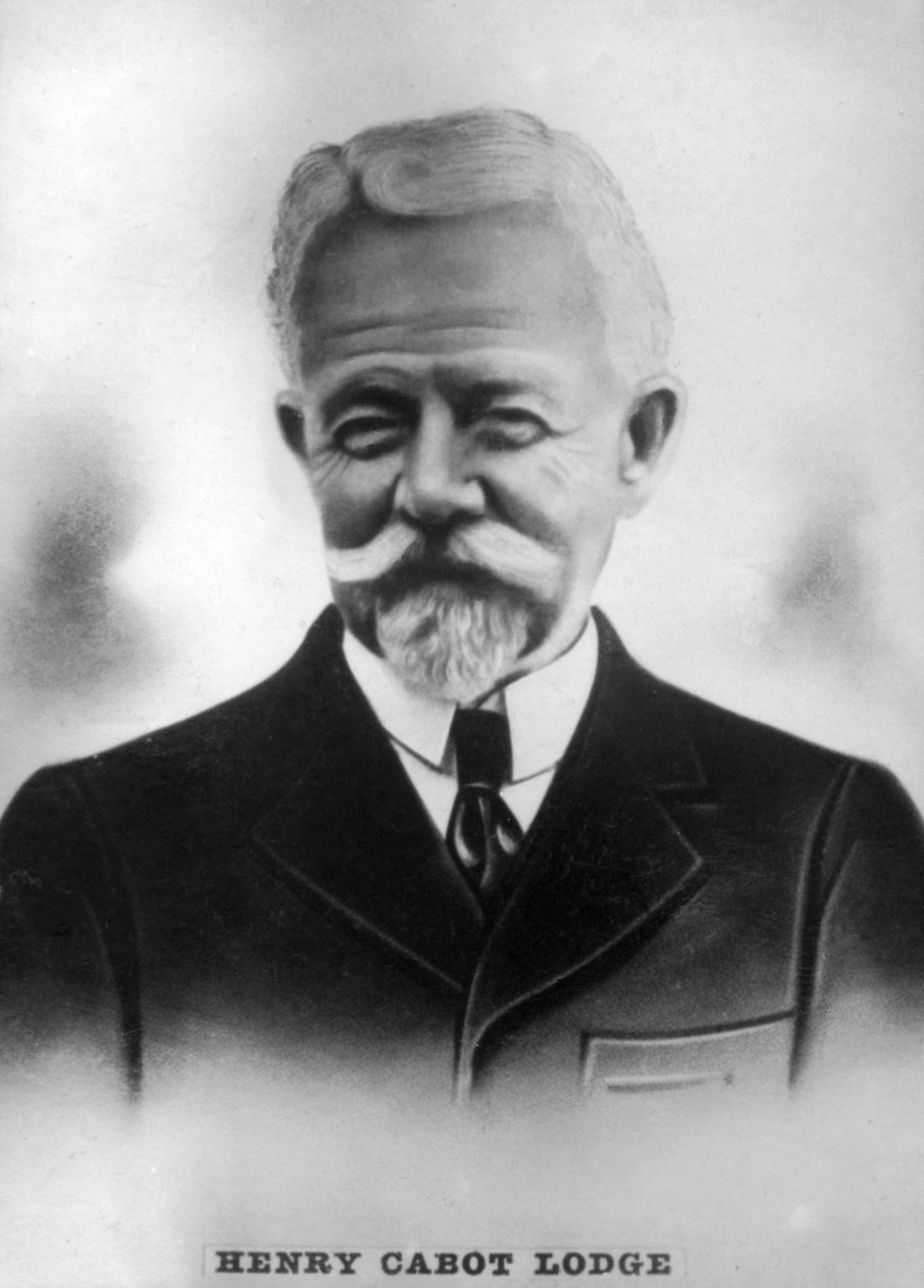 Henry Cabot Slim Lodge 1850-1924, amerykański senator republikański i historyk, ok. 1910 r autorstwa Unbekannt